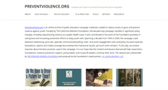 Desktop Screenshot of preventviolence.org