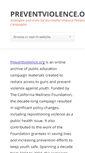 Mobile Screenshot of preventviolence.org